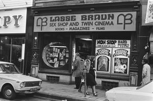 1977년 암스테르담의 성인용품점