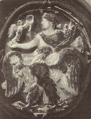 로마 황제 네로(37-68). 이미지는 네로의 신격화