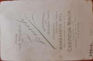 19세기 코스피쿠아의 페네치(Fenech) 사진관 광고