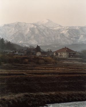 타가미 지구에 있었던 옛 아사카와무라 역장 터 (가나자와시 아사카와 출장소, 1984년 당시)