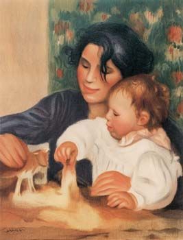 영화 감독 장 르누아르(오른쪽; 1894-1979) 탄생. 이미지는 아버지 피에르-오귀스트 르누아르 그림.