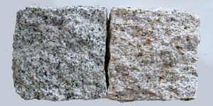 「흰색」과 「녹슨색」: 10cm 각 블록