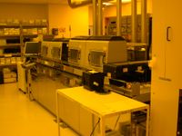 365nm 자외선을 사용하는 노광 장비의 웨이퍼 이동 부분