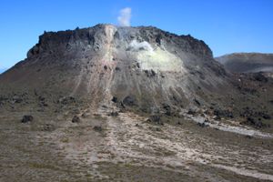 2009년 9월 촬영한 樽前산의 용암 원정구