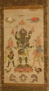 경신 신앙과 세 원숭이 (1)청면금강상과 세 원숭이.