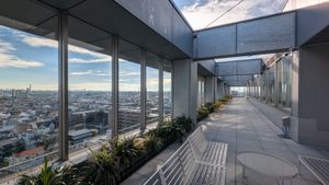 소카시 시청 신청사 본청사 10F 전망 테라스