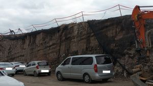 대구광역시 신암동 공사현장의 함안층