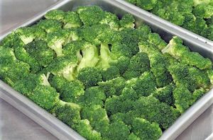 접시 위의 브로콜리