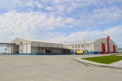 프리모르스키 지방 나제즈딘스코예 지역의 명태 가공 공장