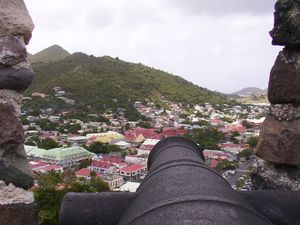 포트 생 루이에서 바라본 마을