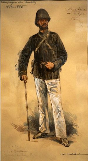 통킹 원정 중의 프랑스 군인