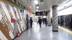 3호선 승강장 (2018년 촬영)