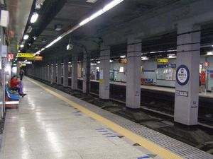 승강장 (스크린도어 설치 전)