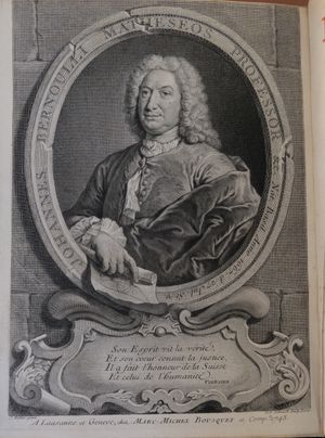 1742년 Opera omnia 1권에 실린 베르누이의 초상화