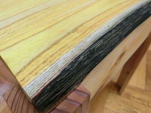 옻나무 재목은 심재만 노란색이다.