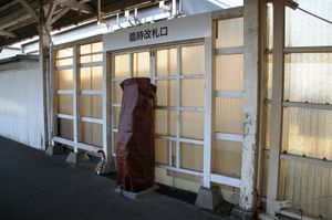 임시 개찰구(2012년 3월)