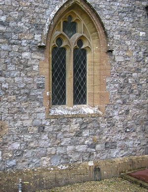 영국 서머싯의 교회 벽