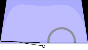 암의 신축으로 닦는 면적을 확대한 싱글 방식