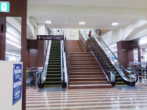 에스컬레이터와의 병설 사례