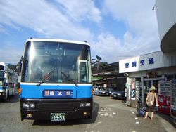 노선버스가 발착하는 미야자키 교통 버스센터