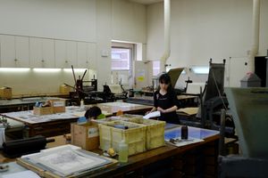 오픈 스튜디오 판화실동판화, 리토그래프, 실크스크린, 목판화 워크숍이 개최됨