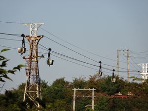 히타치 시멘트의 복선식 가공삭도