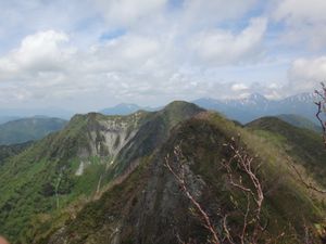 다카쓰마산에서 오쓰마산을 바라본 모습