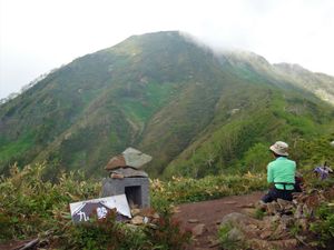 9합목 세이시(2,050m)에서 바라본 다카쓰마산