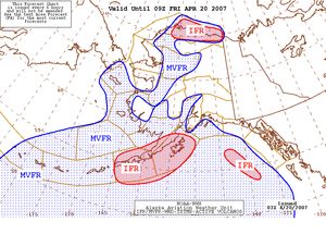 알래스카 항공 기상도