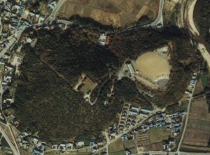 야츠오모테 산 항공 사진