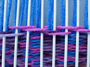 북유럽식 베틀에서 개발된 능직 패턴