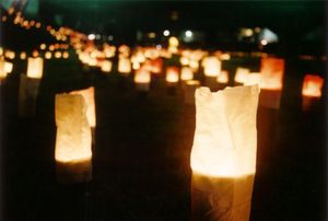 히타 텐료 마쓰리(천년 등불)의 모습