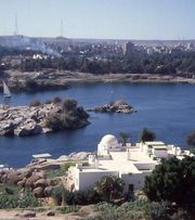 아스완에 위치한 나일 강