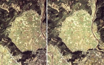 요네마루(米丸)의 입체(평행법) 항공사진(1974년). 국토교통성(国土交通省) 국토지리원(国土地理院) [https://mapps.gsi.go.jp/ 지도·항공사진 열람 서비스]의 항공사진을 바탕으로 작성