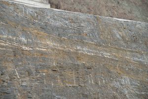 뱃재터널 절개사면 횡와습곡