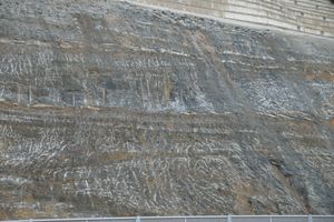 뱃재터널 절개사면 횡와습곡