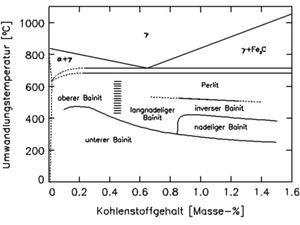 그림 1: 베이나이트의 미세조직 형태