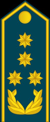 북마케도니아 공군 대장 계급장