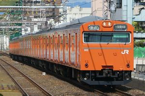 오사카 순환선의 103계 LA04편성.(2017년9월 15일 다이쇼역)