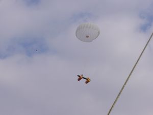 캐나다어사 무인정찰기의 착륙