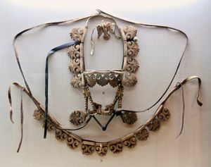 시베리아 얼음 처녀의 무덤에서 나온 말 마구(기원전 5-4세기)