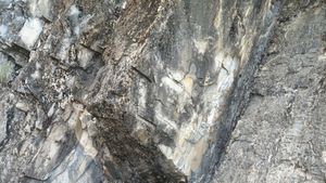 영월군 남면 북쌍리 남애 단면의 문곡층