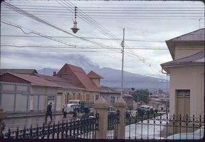 산호세에서 본 이라수 화산 1963년 분화