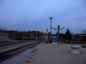 동해 방면 승강장