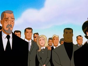 댄 터핀 장례식에 참석한 원래 조문객들.