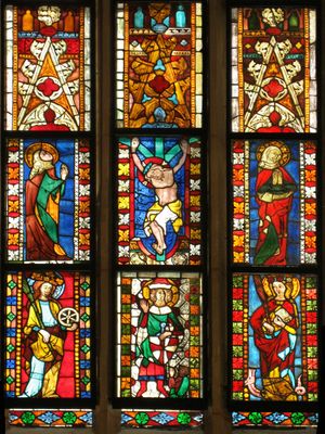 성 카타리나, 성 조지, 성 마가렛과 함께 십자가형, 오스트리아 그라츠의 Leechkirche