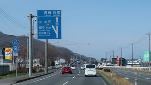 국도 제122호선과의 중복 (기류 바이패스)군마현 기류시 히로사와마치 6초메