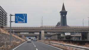 기타치바 도로(지바현 인자이시 하기와라)