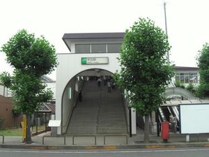 우시쿠역 동쪽 출구 (2007년 7월 29일)