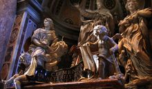 마티아 데' 로시가 설계한 클레멘스 10세의 무덤, 성 베드로 대성당